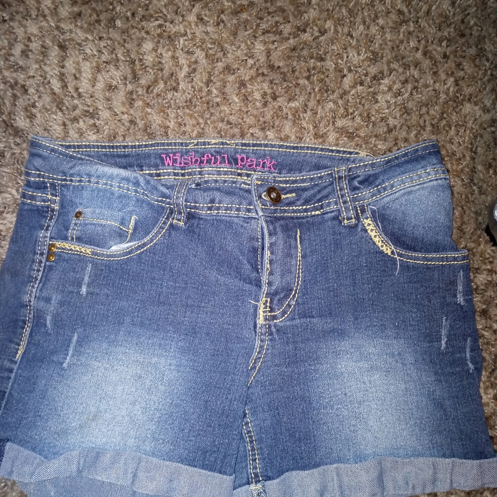 Blue jean shorts